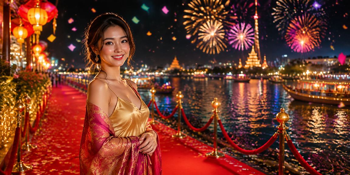 Lễ hội cá cược sôi động tại vùng Mekong Việt Nam với ánh đèn rực rỡ